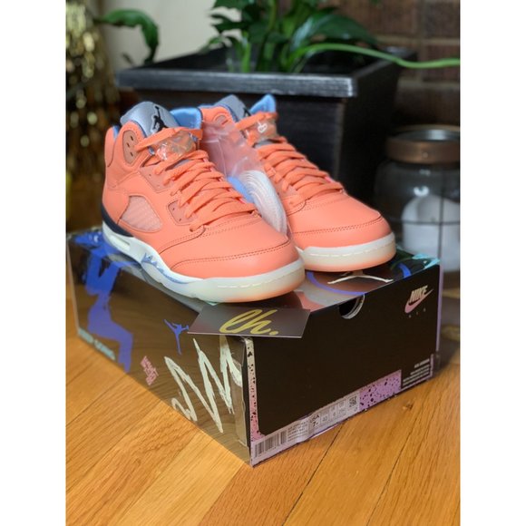 Size 7y/8.5w Air Jordan 5 Retro “DJ Khalid We The Best Crimson Bliss” Athletic S - Picture 6 of 7